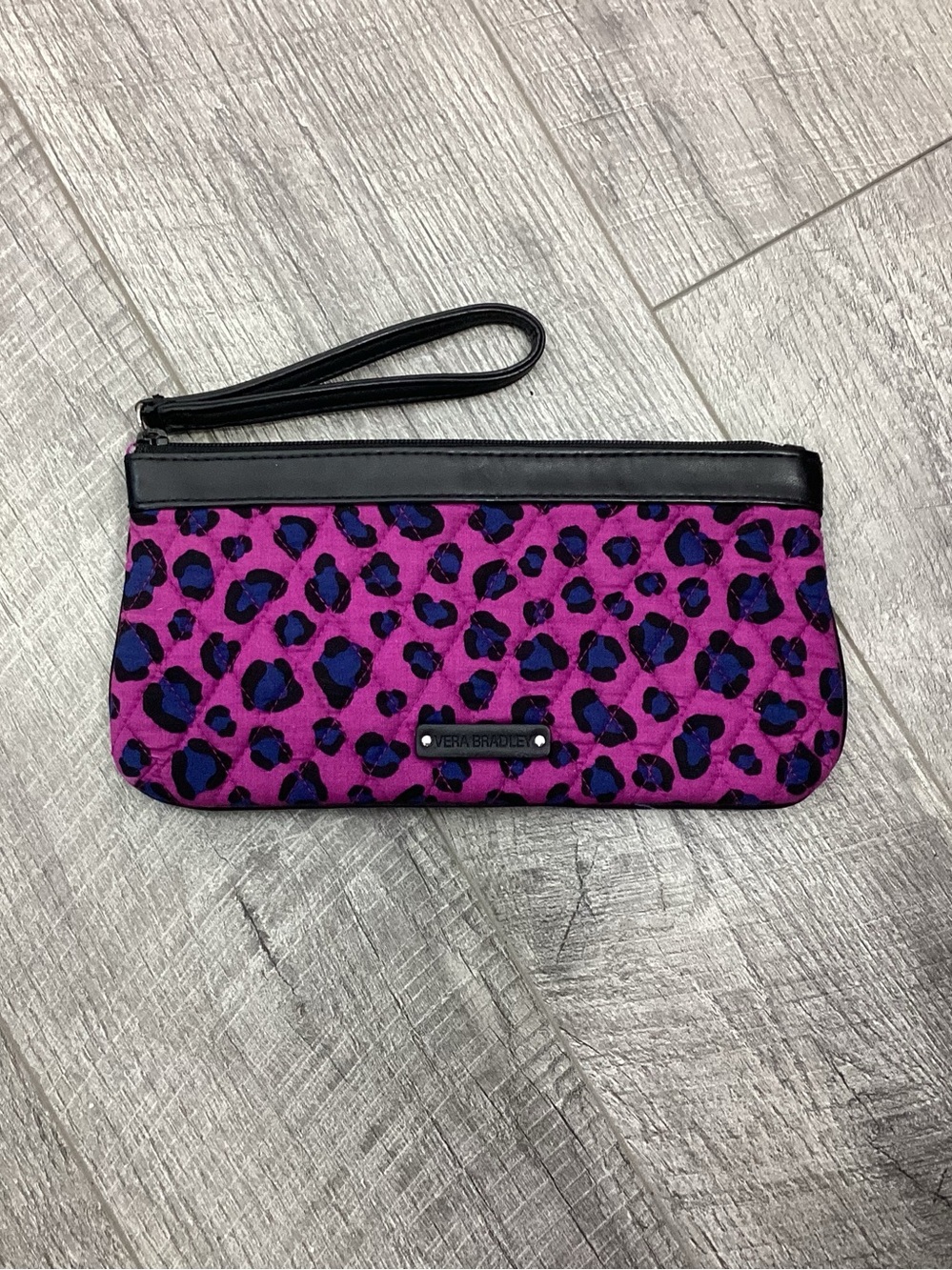 Vera Bradley Purple Cheetah Wristlet